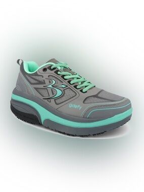 Gravity Defyer G-Defy Ion Orthotic Athletic Shoes in Gray and tTeal Size: 9